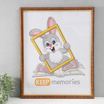 Фоторамка для фото 40×50 см Keep memories «Винтаж», карельская береза, (пластик)