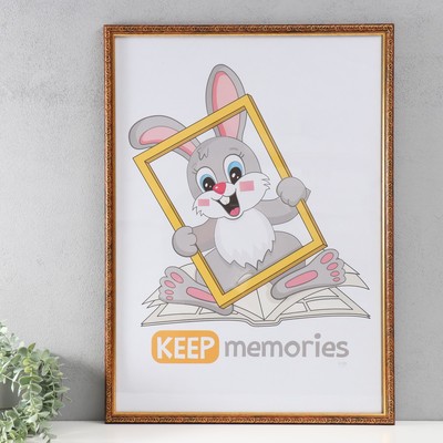 Фоторамка для фото 50×70 см Keep memories «Винтаж», карельская береза, (пластик)