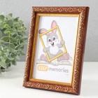 Фоторамка пластик "Винтаж" 10х15 см, красное дерево - Фото 2