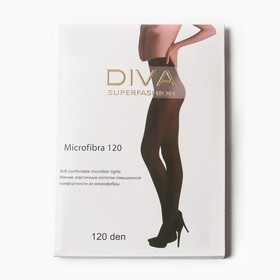 Колготки женские DIVA Microfibra 120 ден, цвет черный (nero), размер 3-M