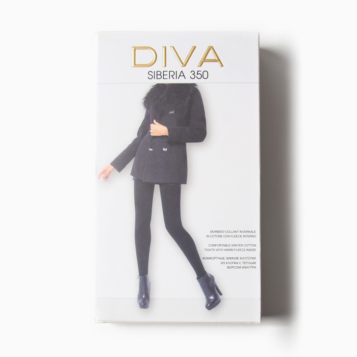 

Колготки женские DIVA Siberia 350 ден, цвет черный (nero), размер 3-M
