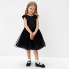 Платье нарядное детское MINAKU: PartyDress, цвет чёрный, рост 104 см - фото 11499363