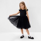 Платье нарядное детское MINAKU: PartyDress, цвет чёрный, рост 104 см - Фото 2