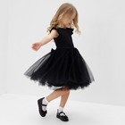 Платье нарядное детское MINAKU: PartyDress, цвет чёрный, рост 104 см - Фото 4