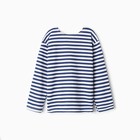 Тельняшка детская, цвет синий, рост 134 см - фото 33833289