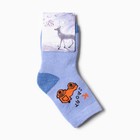 Носки детские махровые, цвет МИКС, р-р.22-25 (комплект 2 шт) - фото 23243437