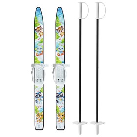 Комплект лыжный детский: лыжи 75 см, палки 75 см