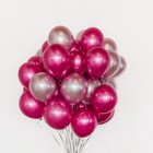 Набор воздушных шаров «Розовый», латекс, хром, 50 шт. - Фото 2