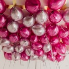 Набор воздушных шаров «Розовый», латекс, хром, 50 шт. - Фото 3