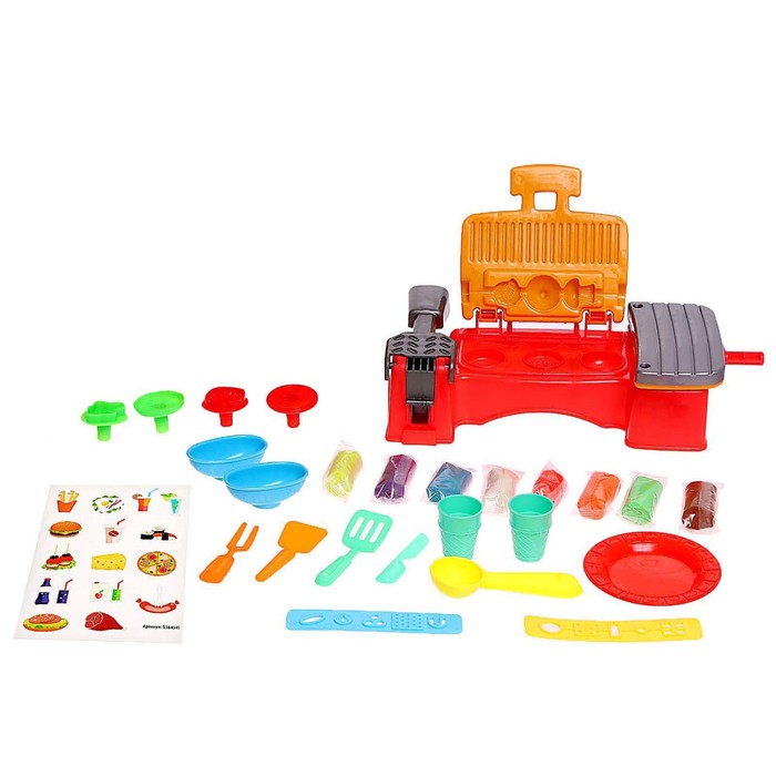 Набор для игры с пластилином «Весёлый пикник», 29 × 22 × 8 см, в пакете - Фото 1