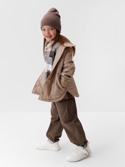 Куртка для девочки KAFTAN, бежевая, размер 30 (116-122 см)