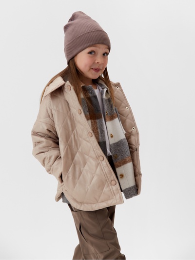 Куртка для девочки KAFTAN, бежевая, размер 30 (116-122 см)