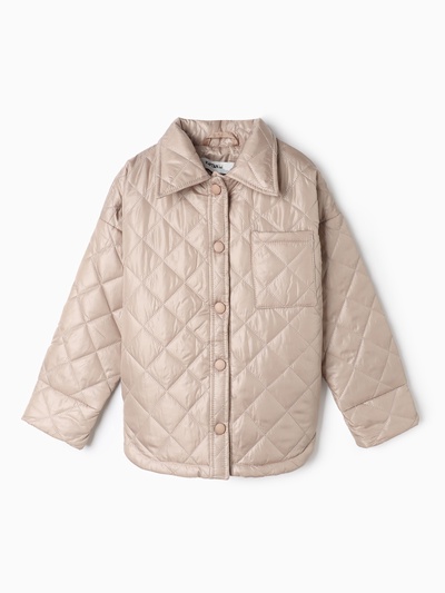 Куртка для девочки KAFTAN, бежевая, размер 30 (116-122 см)