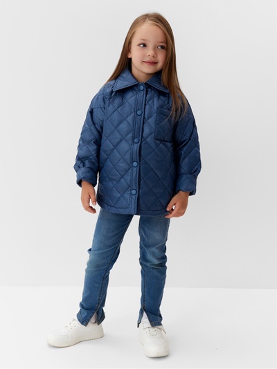 Куртка для девочки KAFTAN, синяя, размер 30 (116-122 см)