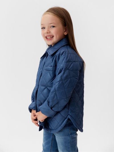 Куртка для девочки KAFTAN, синяя, размер 30 (116-122 см)