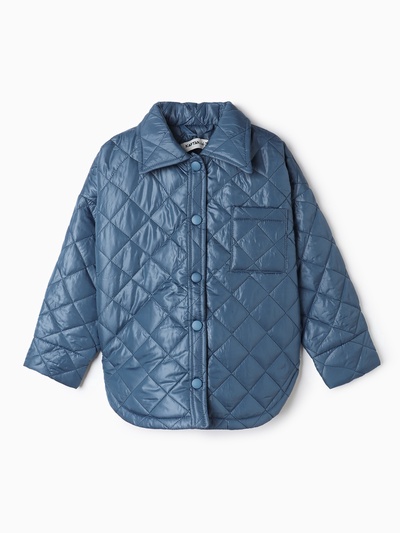 Куртка для девочки KAFTAN, синяя, размер 30 (116-122 см)