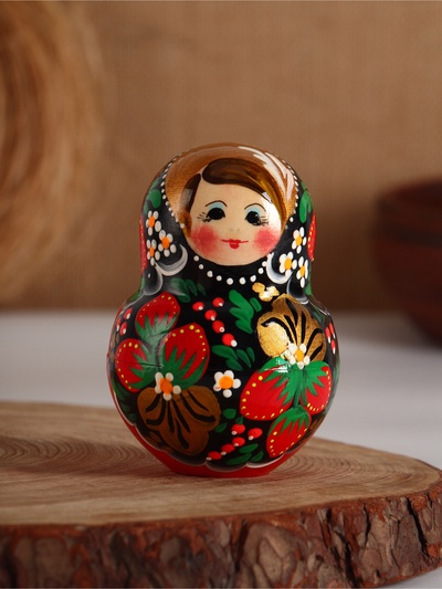 Матрешка дерево «Яркая хохлома», 10 кукольная