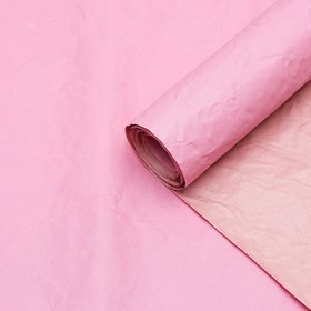 Бумага Эколюкс двухцветная кофе с молоком/розовый 0.67  x 5 м