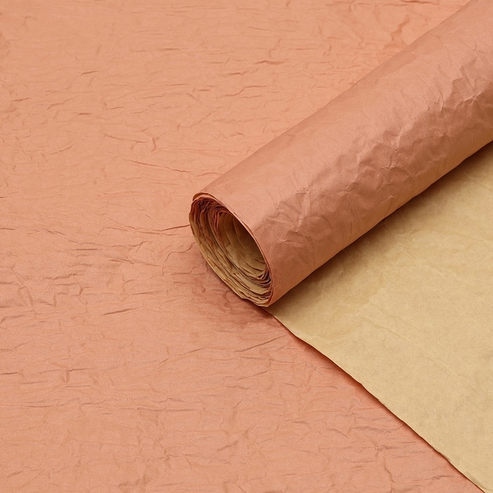 Бумага Эколюкс двухцветная персиковый/желтый пастель 0.67 x 5 м