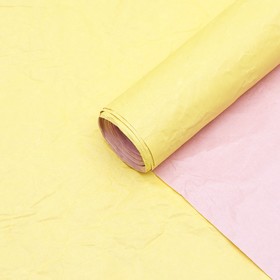 Бумага Эколюкс двухцветная пыльная роза/желтый пастель 0.7 x 5 м