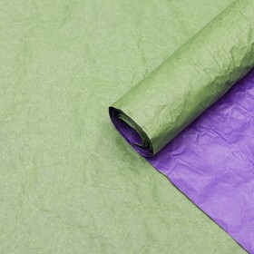 Бумага Эколюкс двухцветная хаки/фиолетовый 0.7 x 5 м