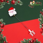 Игрушка-дразнилка для кошек с креплением на когтеточку «Дед мороз» - Фото 1