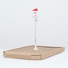 Игрушка-дразнилка для кошек с креплением на когтеточку «Дед мороз» - Фото 2