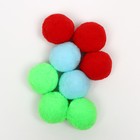 Набор плюшевых шариков 8 шт, микс цветов - Фото 2