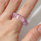 Кольцо пластик «Пружинка», цвет фиолетовый, 17 размер - Фото 2