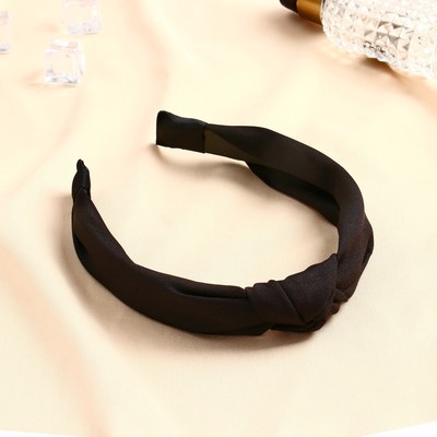 Ободок для волос QF «Амата», классика, 3 см, чёрный