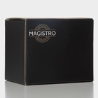 Кружка стеклянная Magistro «Грани», 380 мл, 9×12,5 см - Фото 4