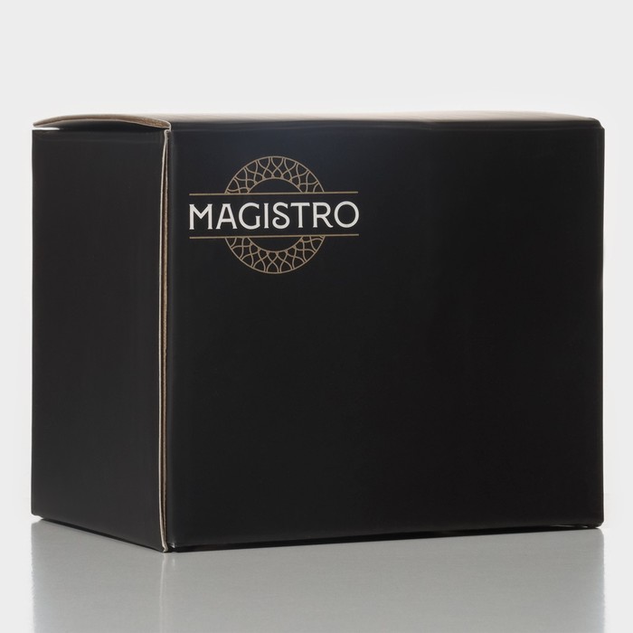 Кружка стеклянная Magistro «Грани», 380 мл, 9×12,5 см - фото 1904994063