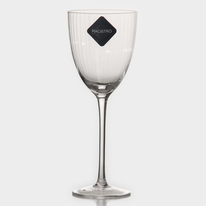 Бокал стеклянный для вина Magistro «Орион», 400 мл, 9,5×24 см, цвет прозрачный