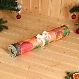 Коврик-лежак с принтом 'С Новым Годом, С легким паром', 50х155 см