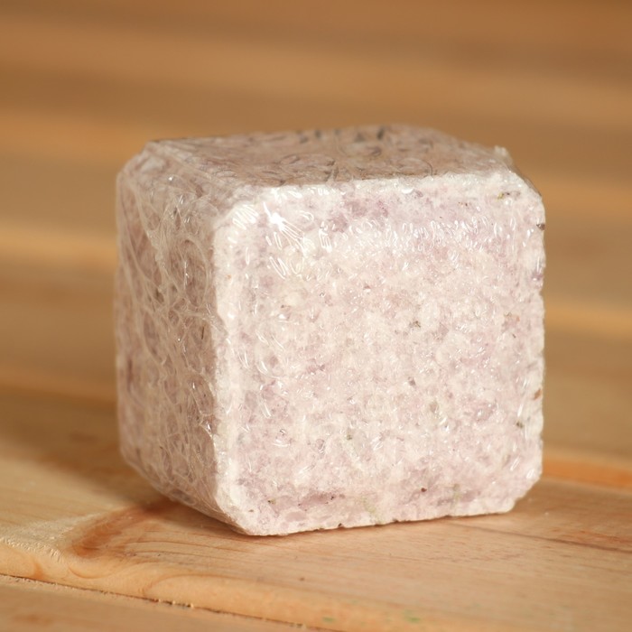 Соляной брикет куб "Лаванда" 200 г "Добропаровъ - фото 1928354452