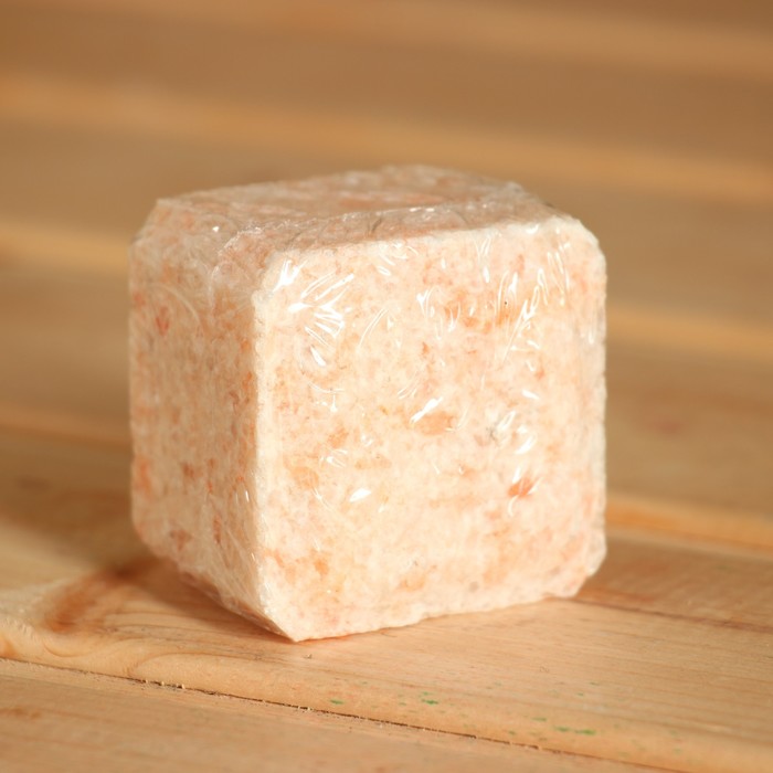 Соляной брикет куб "Гималайская соль" 200 г Добропаровъ