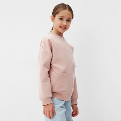 Джемпер для девочки MINAKU, пудровый, рост 146 см