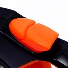 Рулетка "Пижон" с прорезиненной ручкой, 8 м, до 50 кг, трос, чёрно-оранжевая - фото 7843639