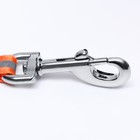 Рулетка "Пижон" с прорезиненной ручкой, 8 м, до 50 кг, трос, чёрно-оранжевая - фото 7843640