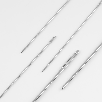 Набор швейных игл №2, d=1.05 / 1.25 мм, 4 - 5.2 см, 10 шт