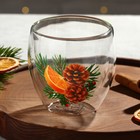 Стакан новогодний с двойными стенками «Аромат праздника», 250 мл - Фото 2