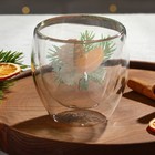 Стакан новогодний с двойными стенками «Аромат праздника», 250 мл - Фото 3