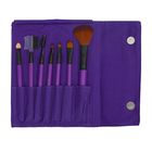 Набор кистей для макияжа, 7 предметов, на кнопке, цвет сиреневый - Фото 2