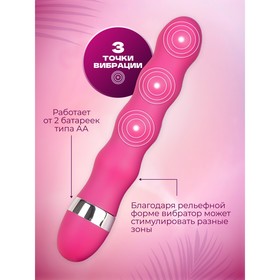 Вибратор G Spot, стимулятор точки G, 18.5×3.5 см, розовый