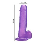 Фаллоимитатор Оки-Чпоки, реалистик, на присоске, гелевый, 18 х 3,5 см, фиолетовый - Фото 6