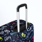 Чехол для чемодана 28", цвет чёрный/разноцветный - фото 7844439