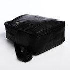 Рюкзак мужской на молнии, 4 наружных кармана, цвет чёрный - Фото 4