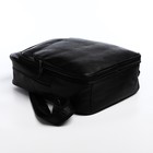 Рюкзак мужской на молнии, 2 наружных кармана, цвет чёрный - Фото 3