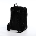 Рюкзак мужской на молнии, 2 наружных кармана, цвет чёрный - Фото 2
