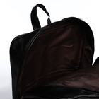 Рюкзак мужской на молнии, 2 наружных кармана, цвет чёрный - Фото 4